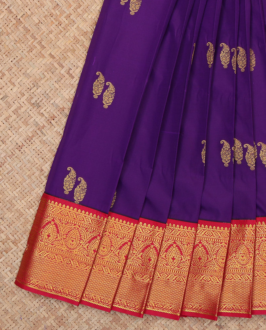 Violet Budget Silk Saree