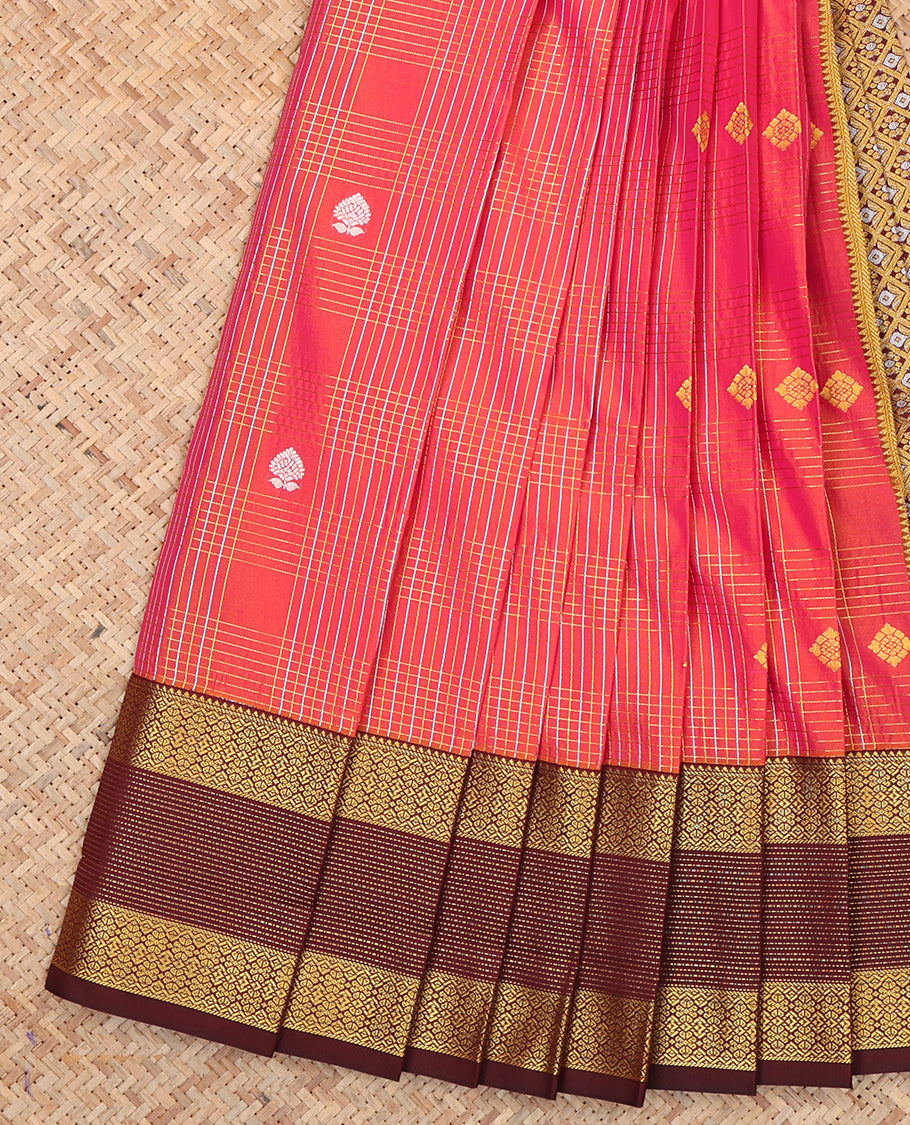 Orange Budget Silk Saree