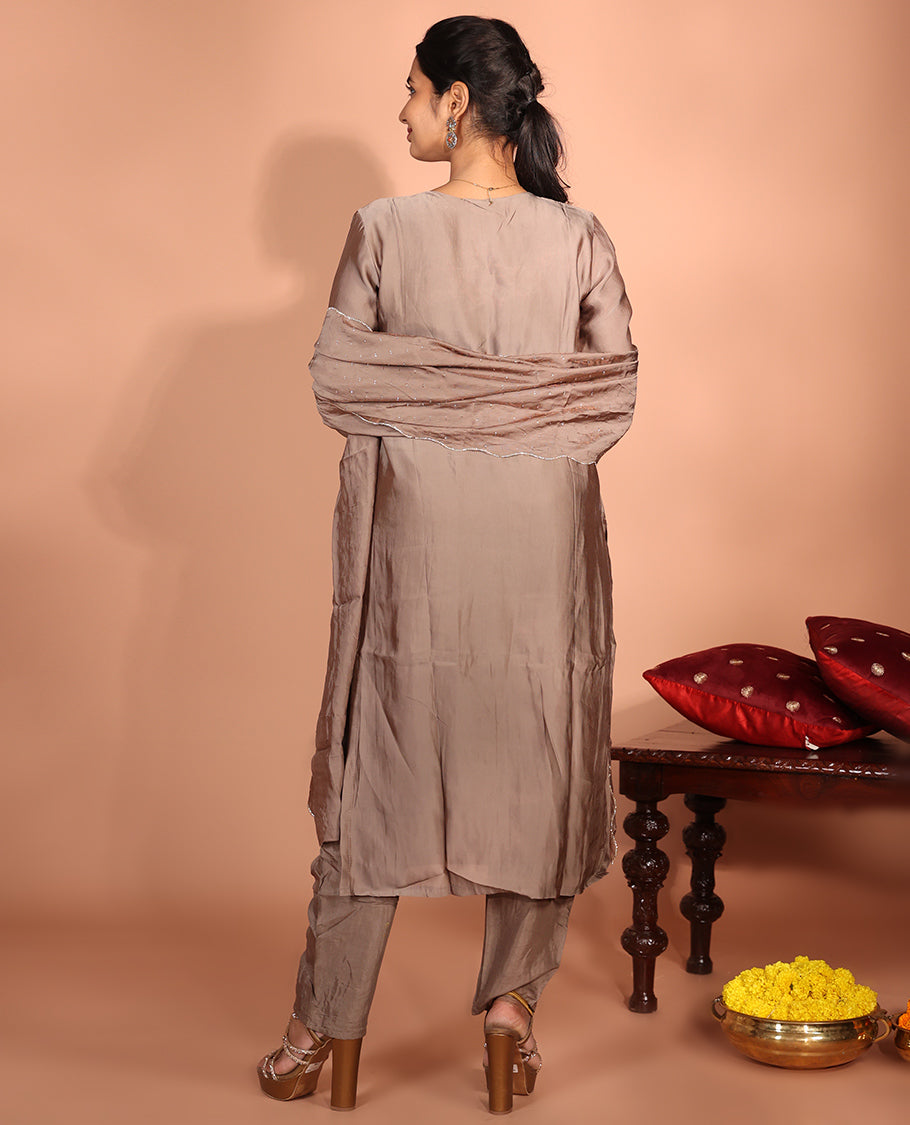 Brown Tissue Readymade Suit