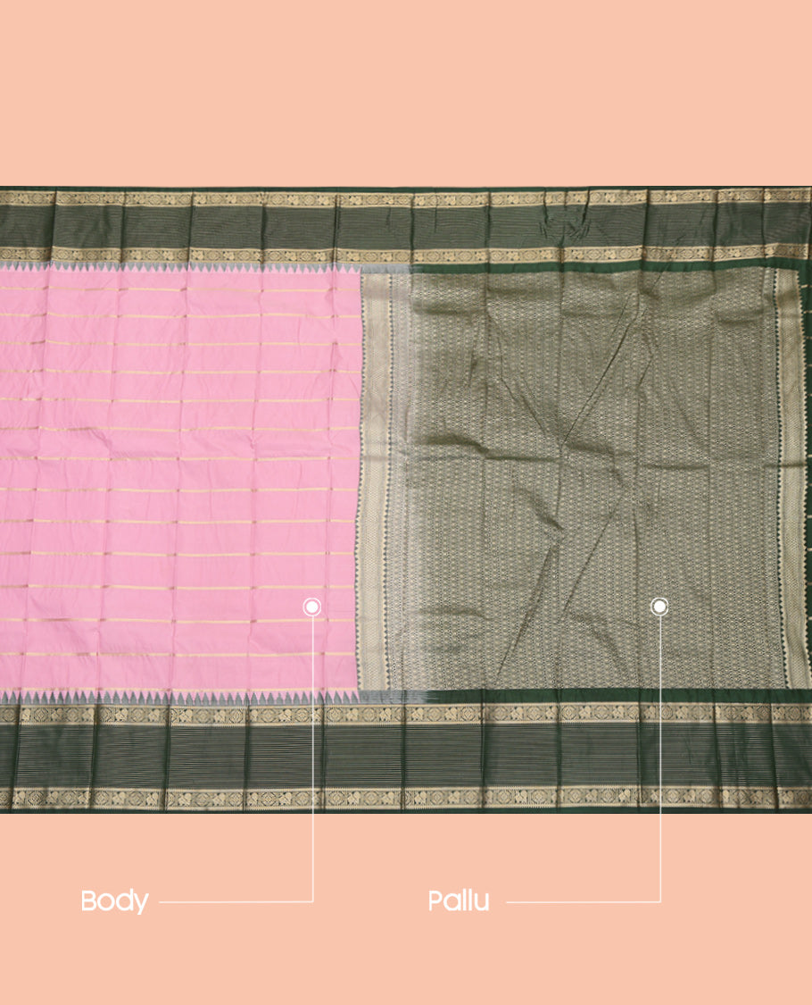 Pink Budget Silk Saree