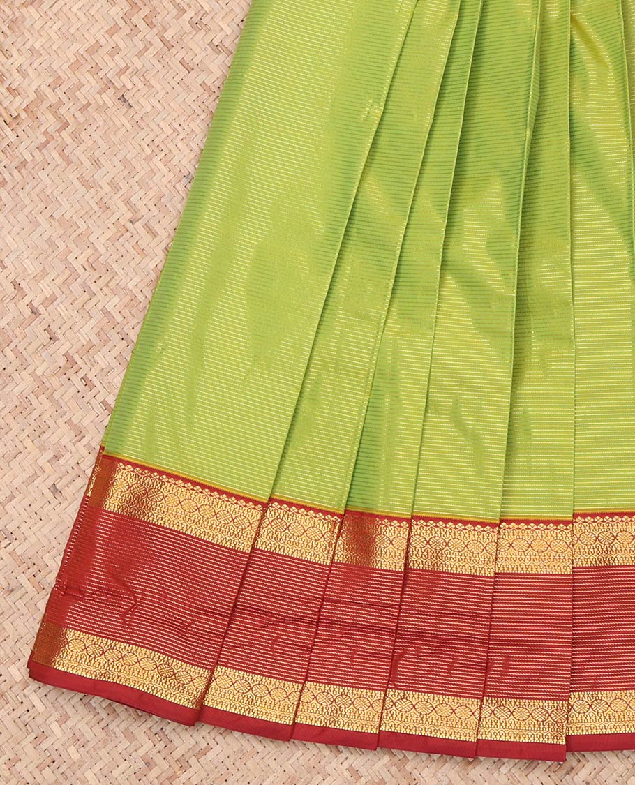 Leaf Green Budget Silk Saree
