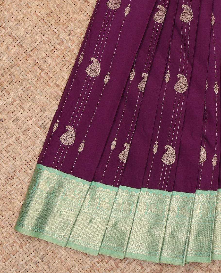 Purple Budget Silk Saree