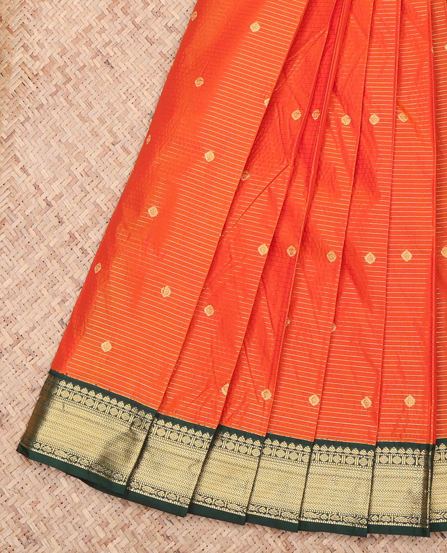 Orange Budget Silk Saree