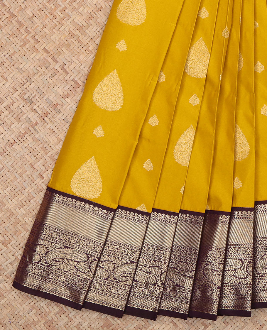 Mustard Budget Silk Saree
