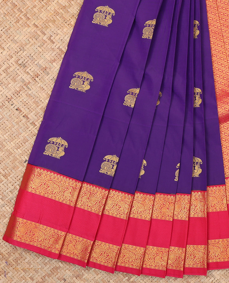 Violet Budget Silk Saree