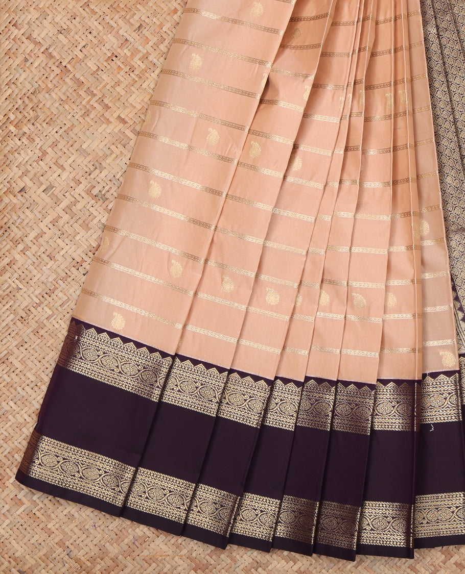Peach Budget Silk Saree