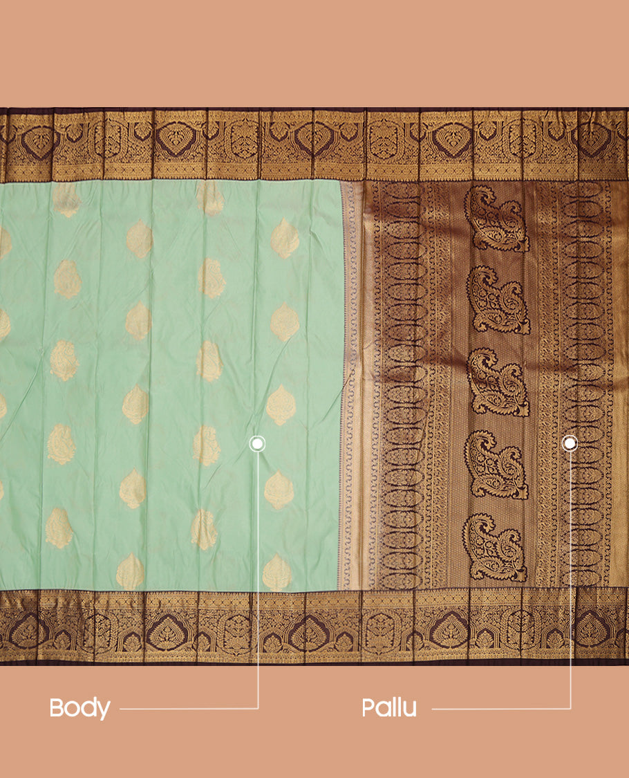 Pale Green Budget Silk Saree