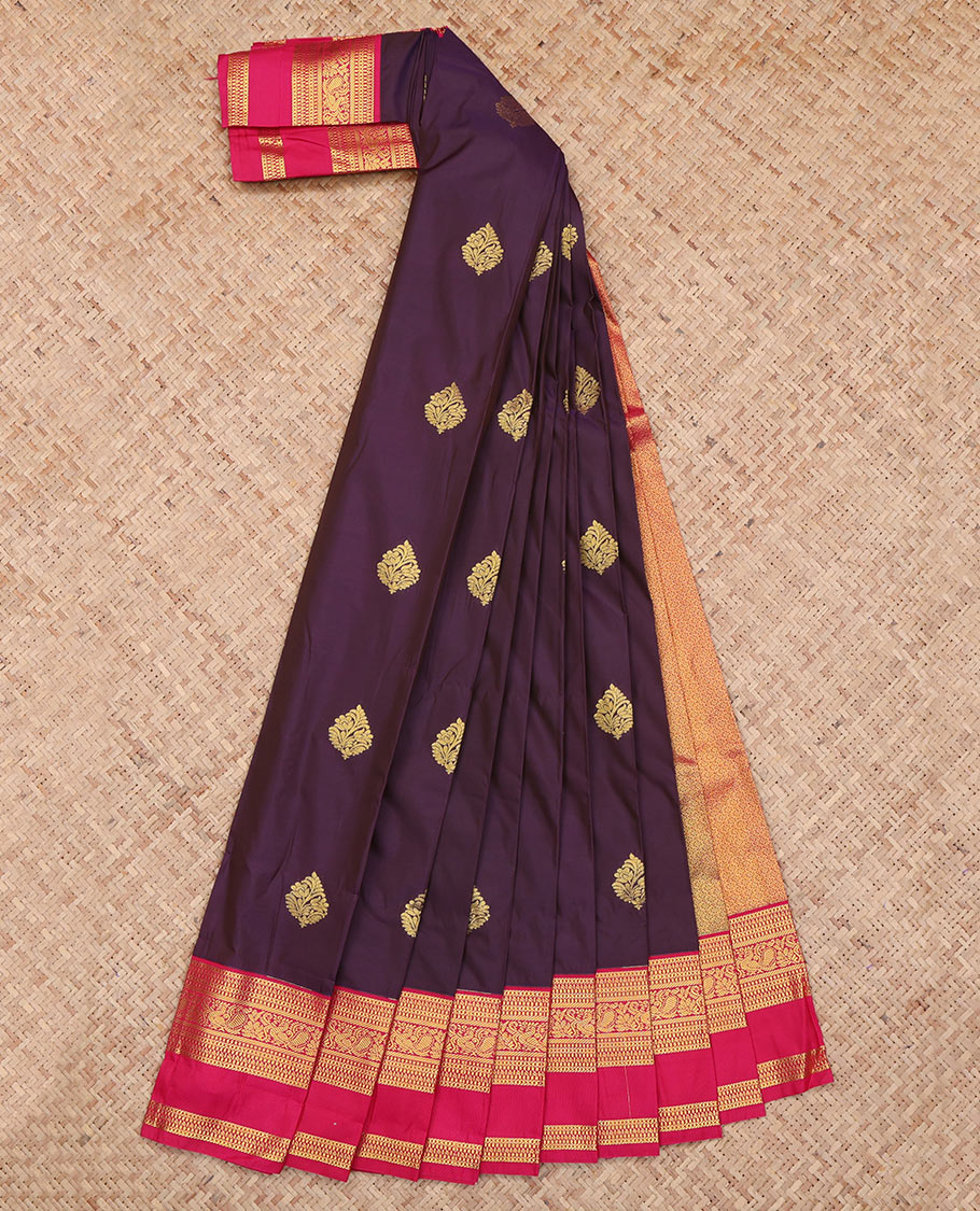 Violet Budget Silk Saree