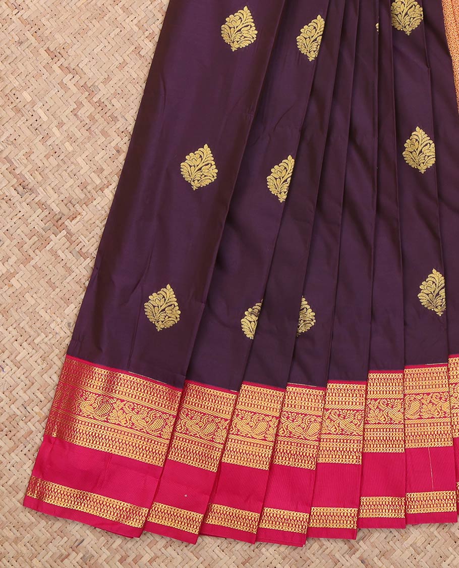 Violet Budget Silk Saree