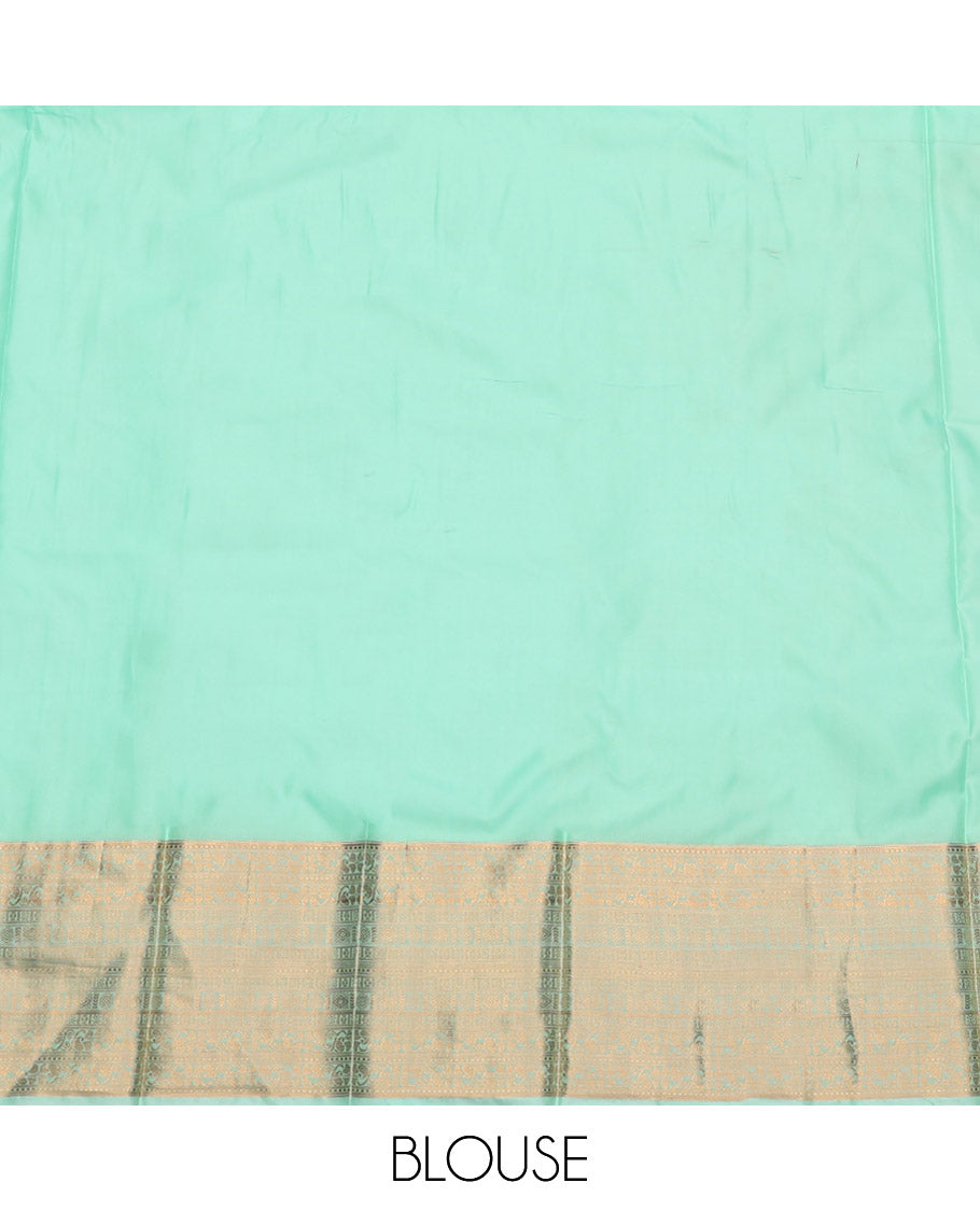 Pink Budget Silk Saree, Decorated with Jacquard Design, Complemented by a Contrast Traditional Zari Border, Grand Pallu, and Contrast Blouse