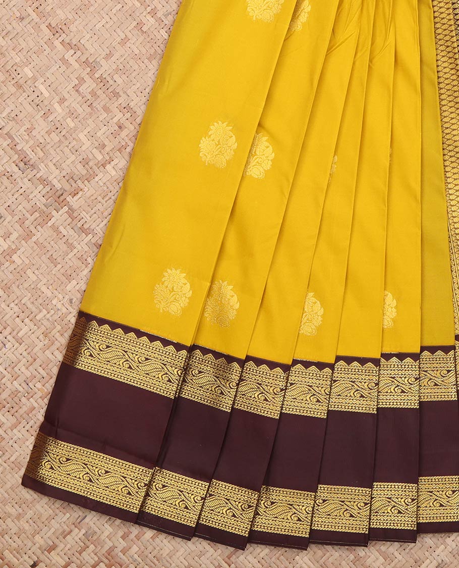 Yellow Budget Silk Saree