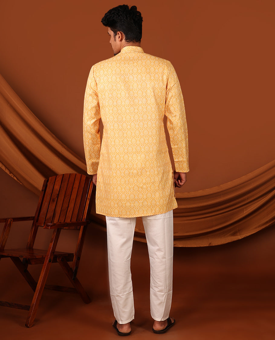 Orange Men's Kurta