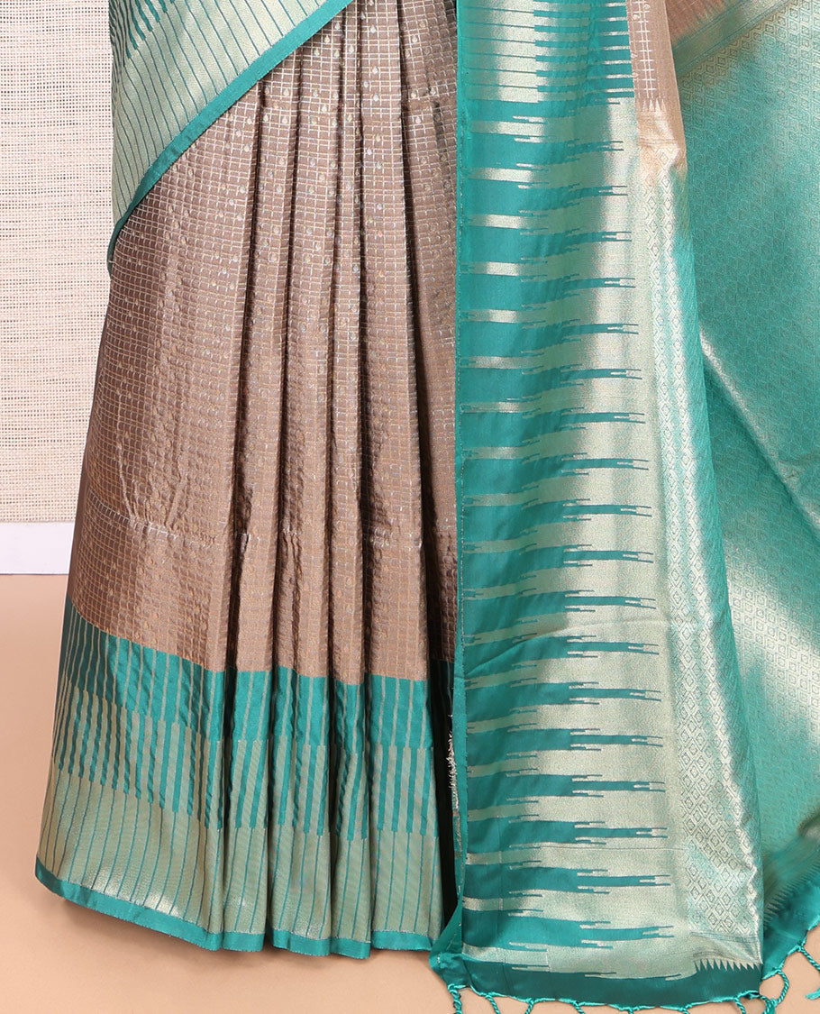 Pale Brown Budget Silk Saree