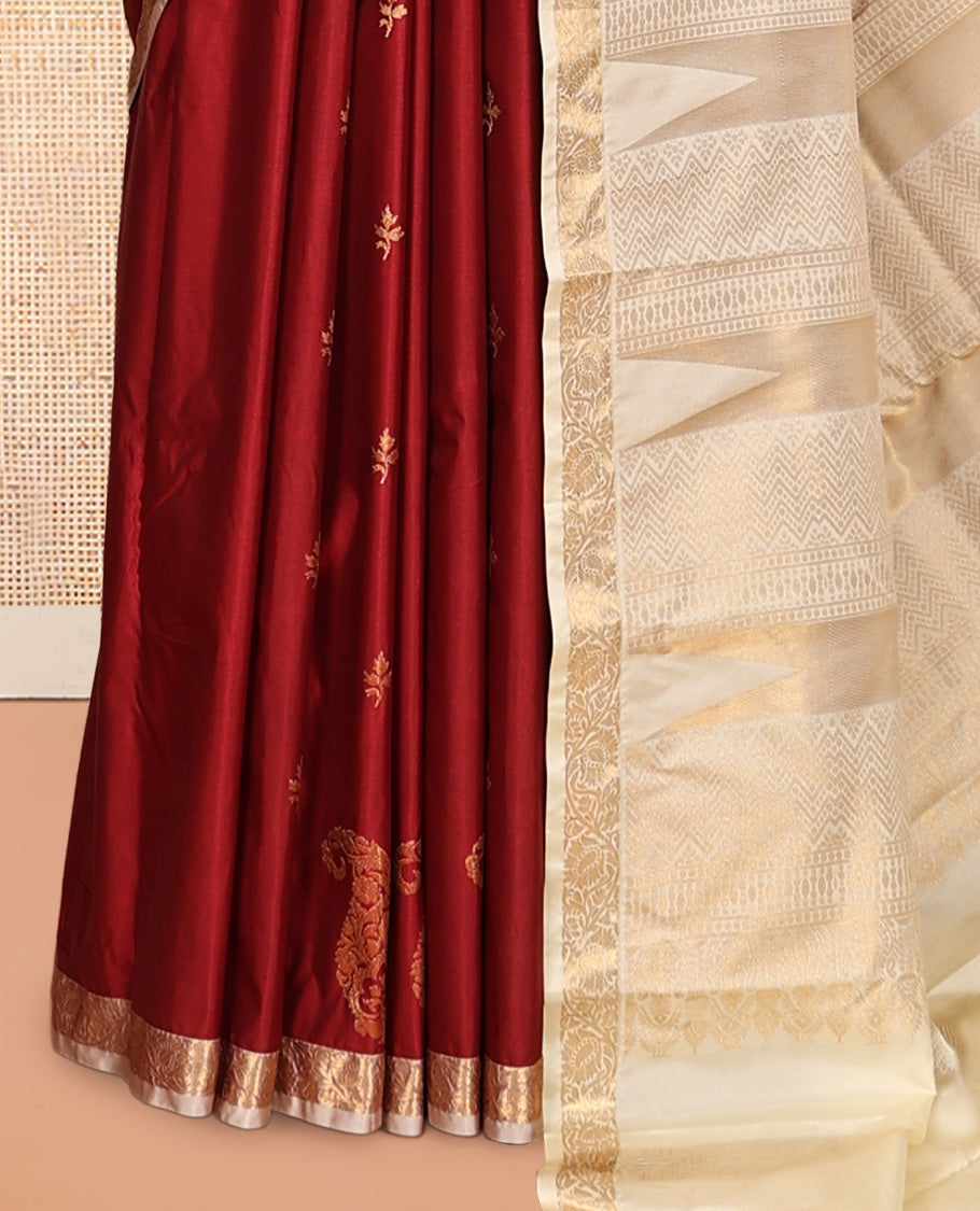 Maroon Gift Saree