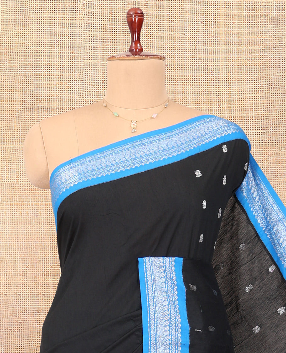 Black Kalyani Cotton Saree