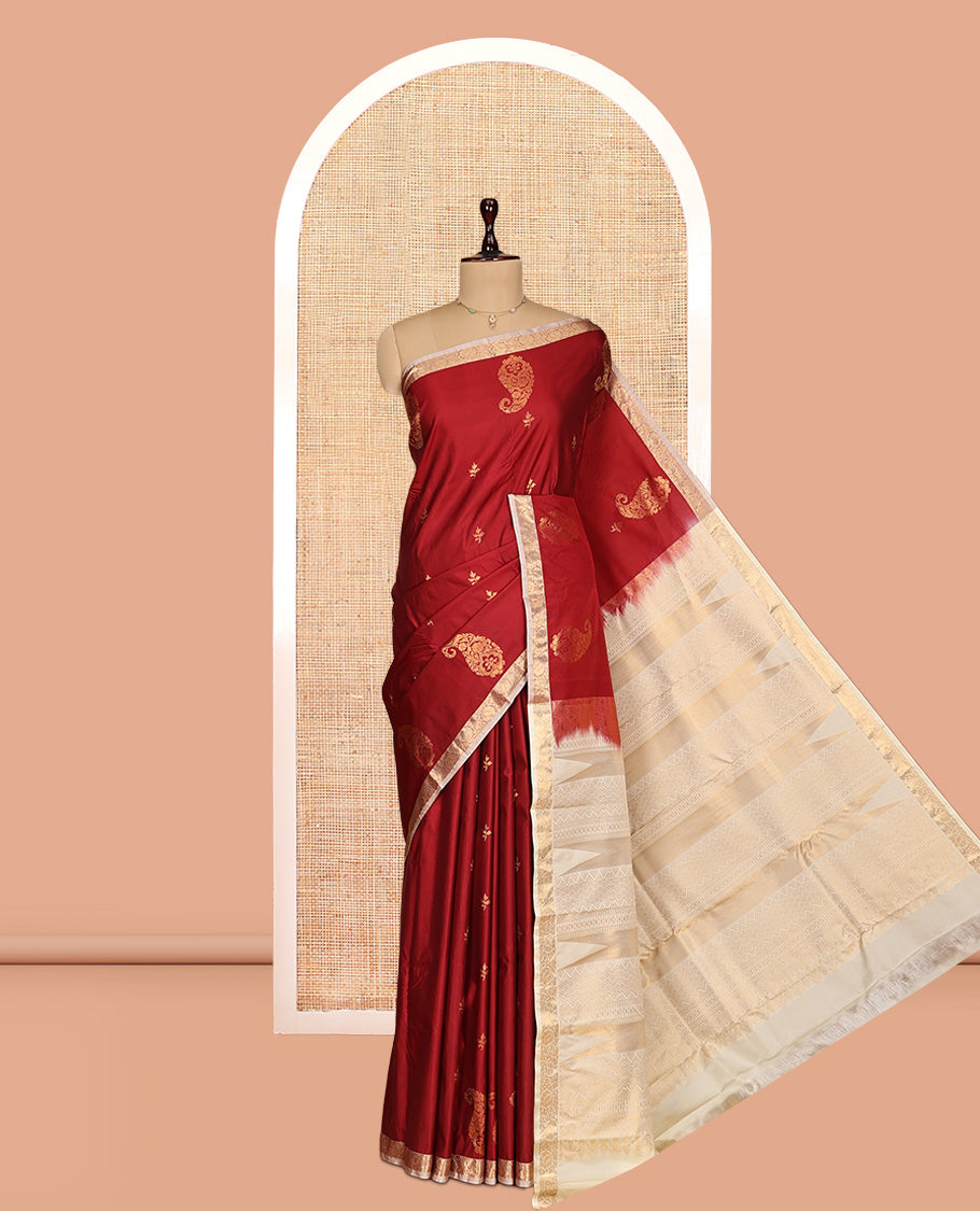 Maroon Gift Saree