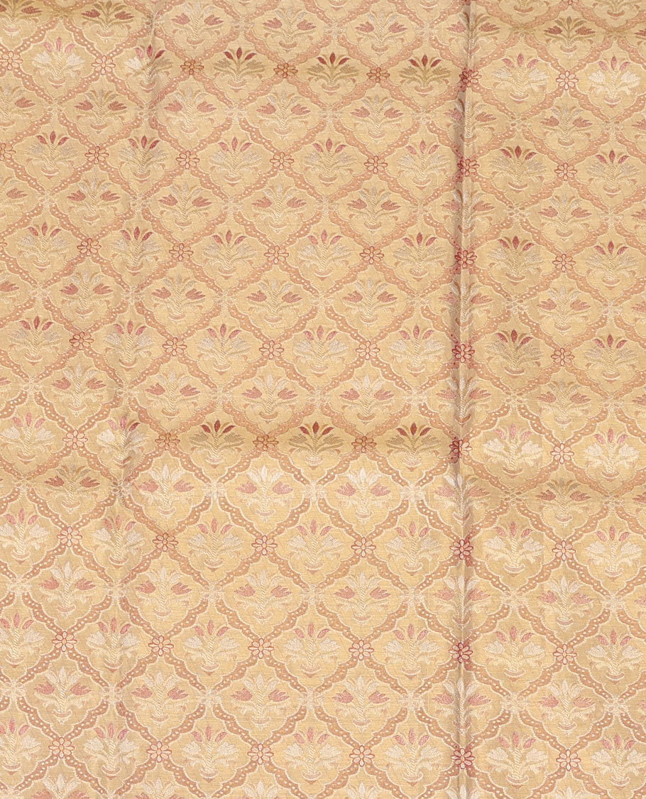 Sandal Pure Silk Half-Saree
