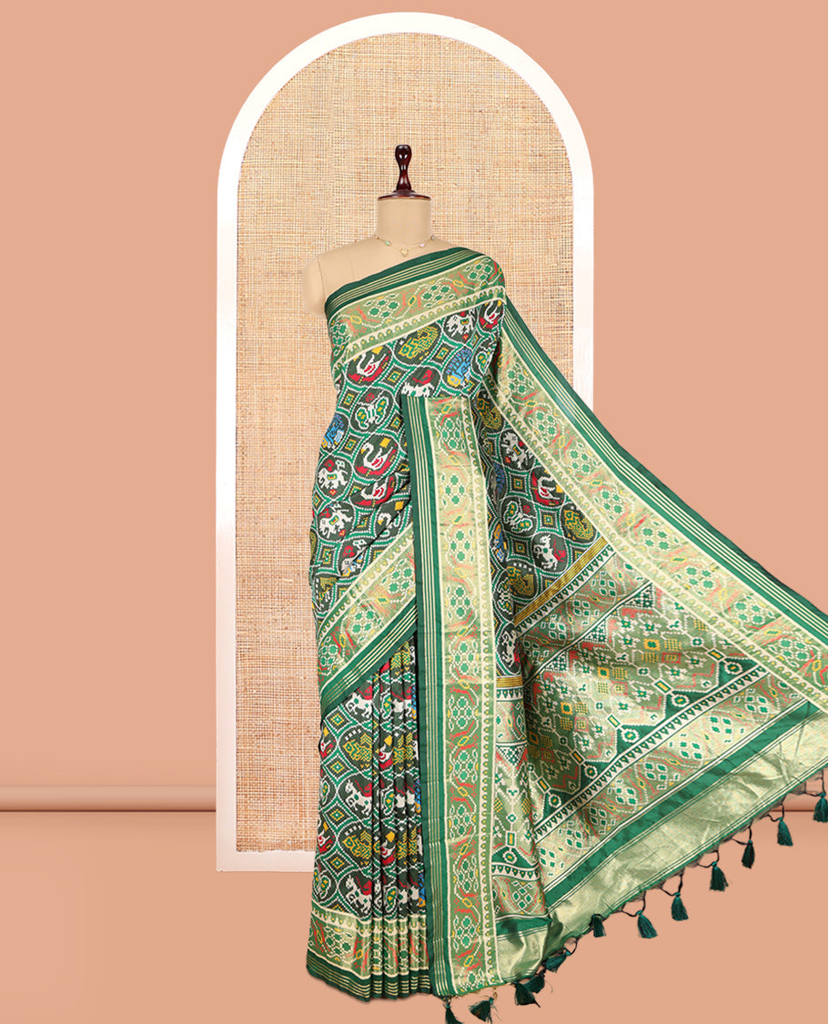 Green Fancy Patola Saree