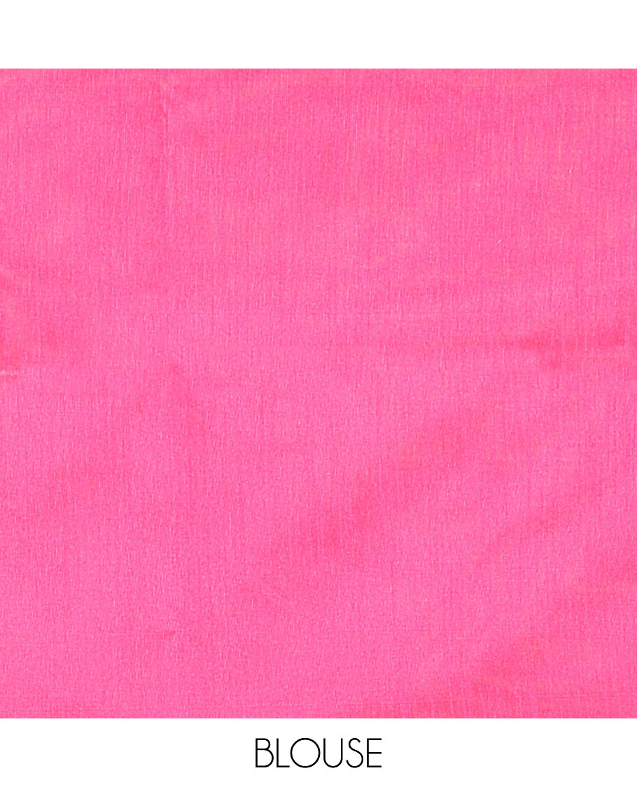 Purple buttas dupion saree, traditional border, and contrast pallu of sequins stripes