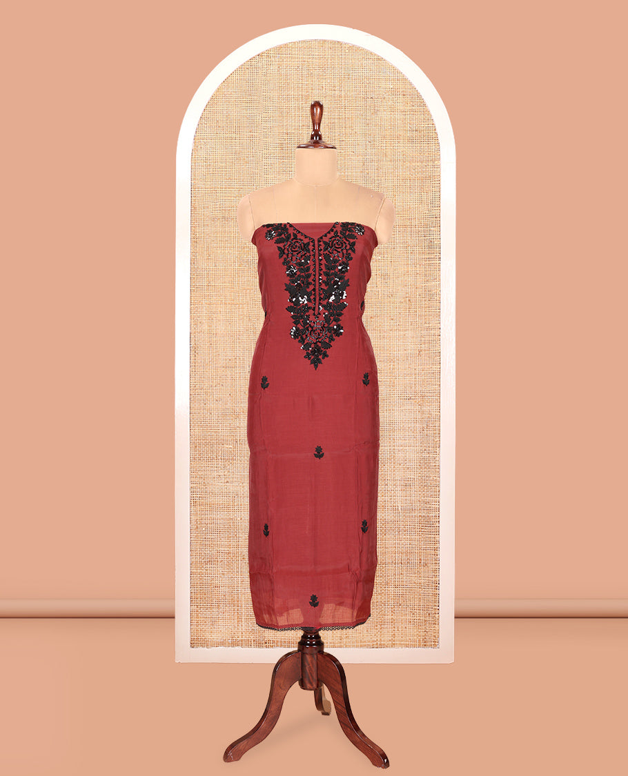 Dark Brown Chudidar Material