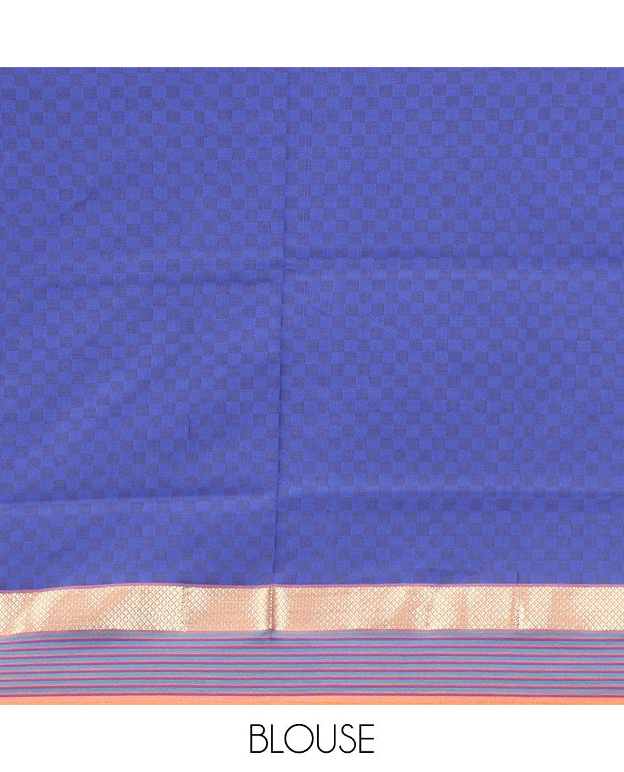 Pink Poly Cotton Saree