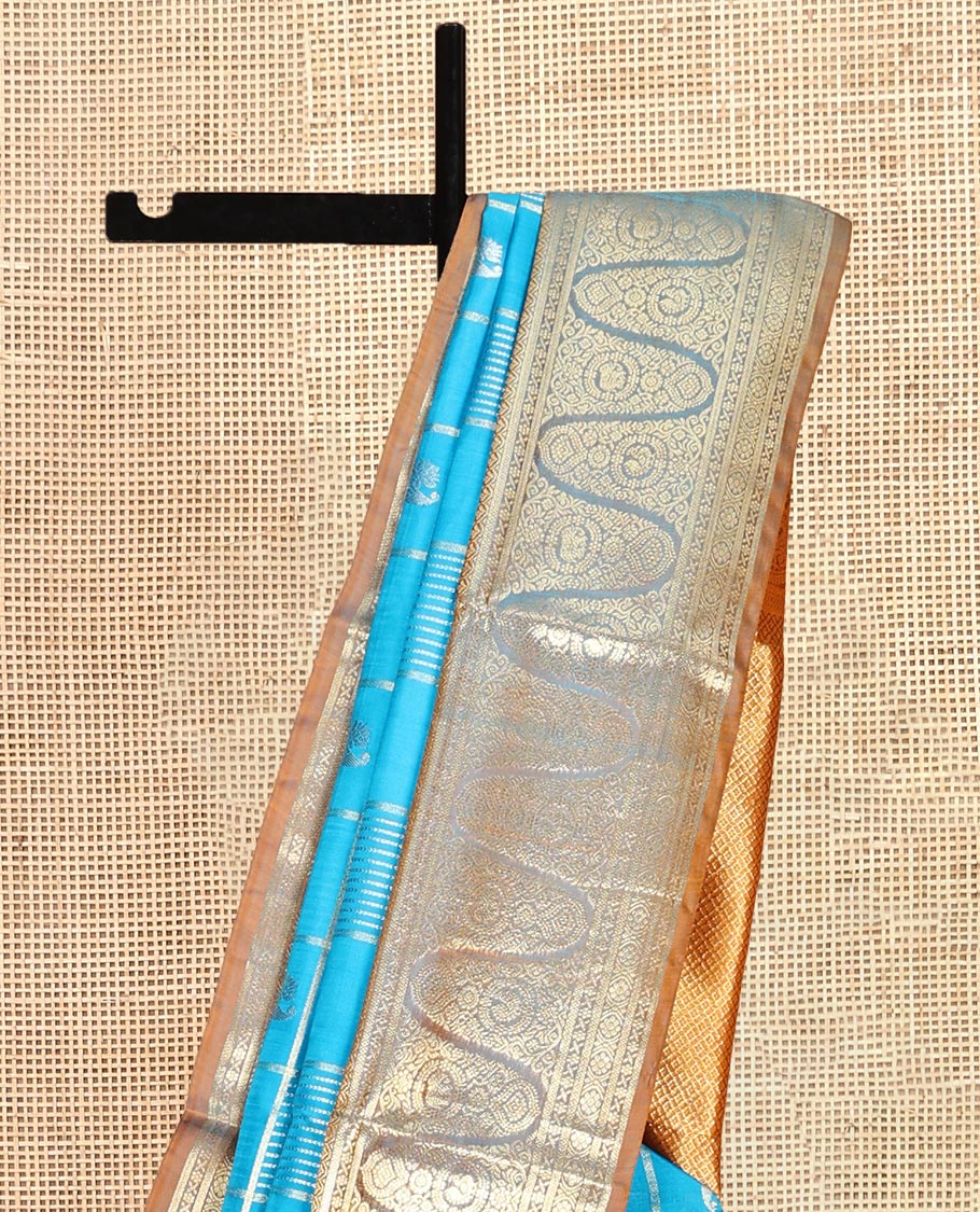 Blue Venkatagiri Silk Saree