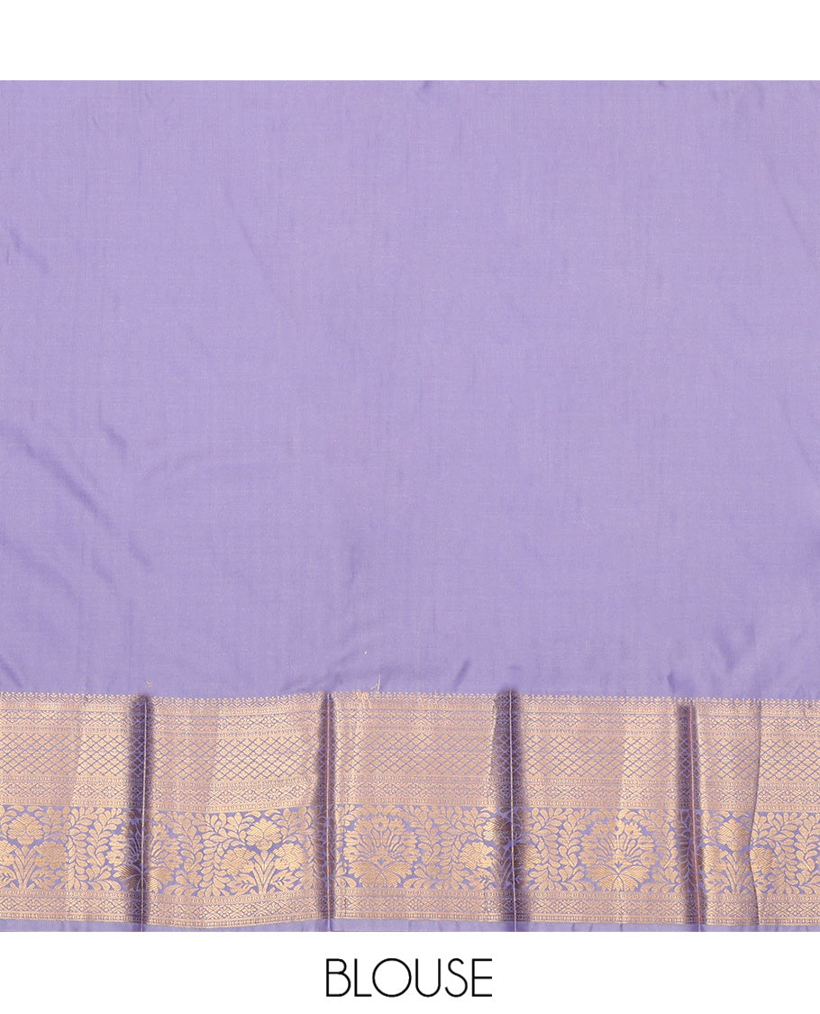 Maroon Budget Silk Saree, Decorated with Buttas and Checks, Complemented by a Contrast Traditional Zari Border, Grand Pallu, and a Contrast Blouse