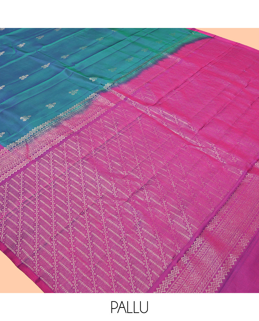 Blue Mayuri Lite Silk Mix Saree