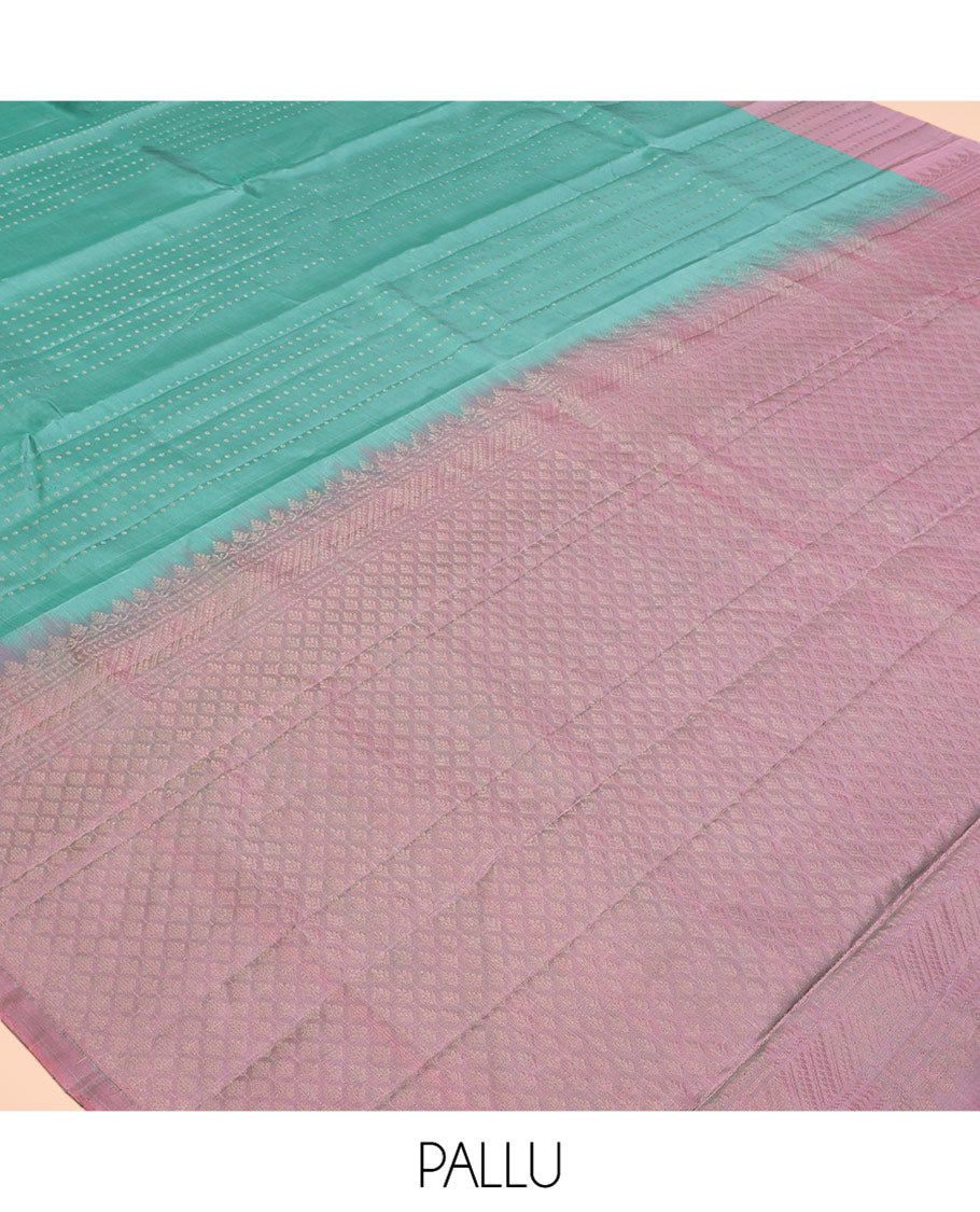 Blue Thread Stripes Mayuri Lite Silk Mix Saree