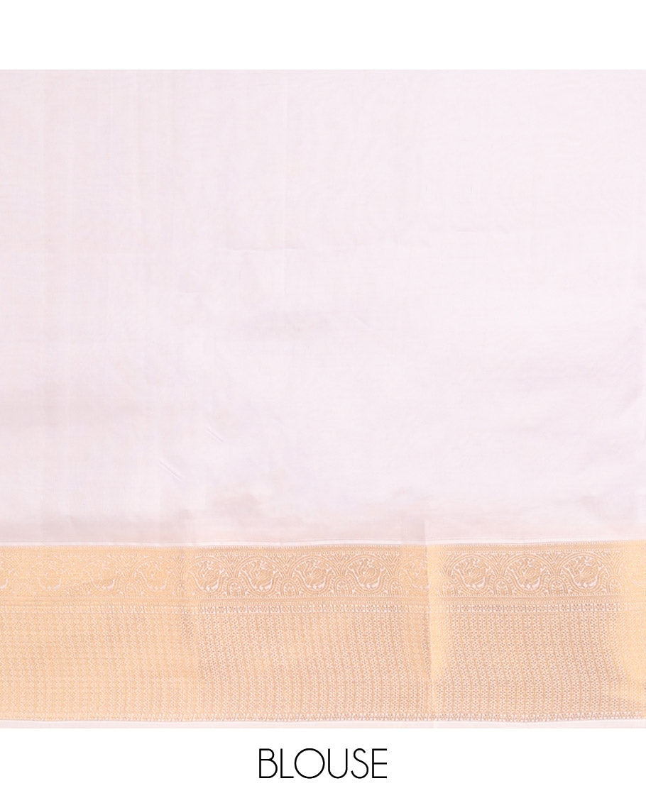 Maroon bird buttas vasundhara elite silk saree with contrast zari design border & intricate zari design pallu