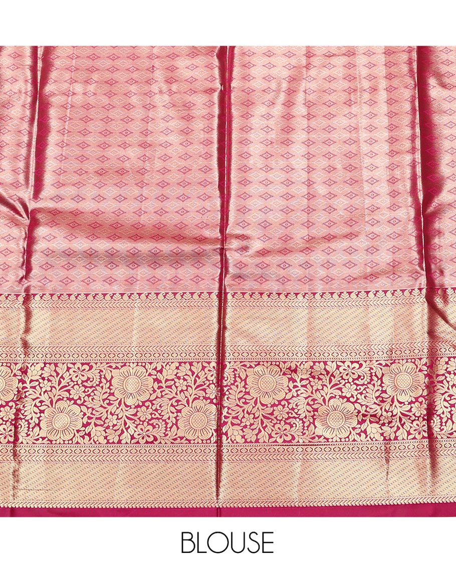 Green Art Silk Half-Saree