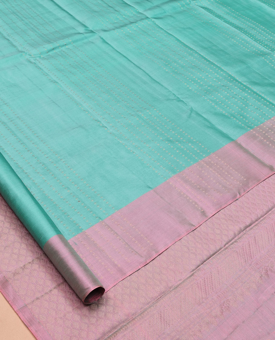 Blue Thread Stripes Mayuri Lite Silk Mix Saree