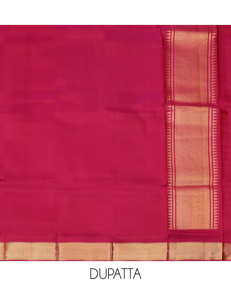 Sandal Pure Silk Half-Saree