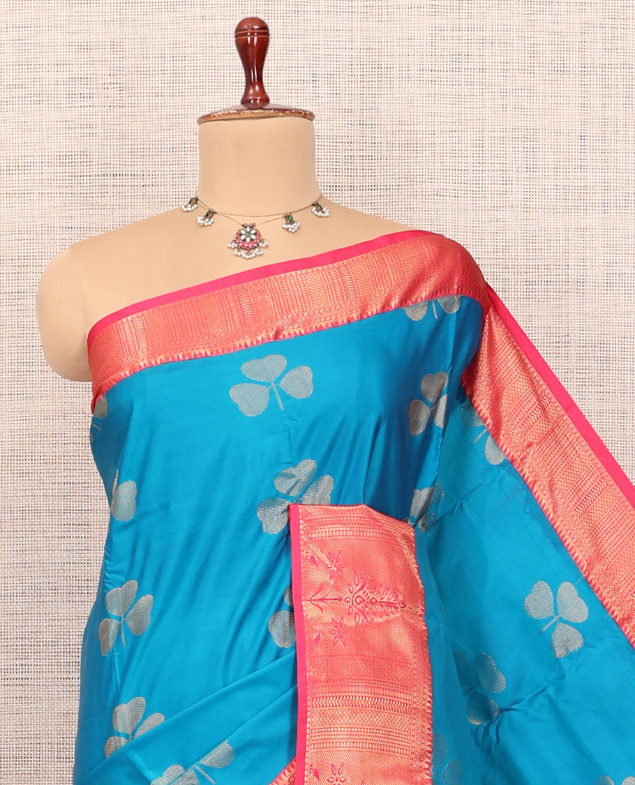 Blue Budget Silk Saree
