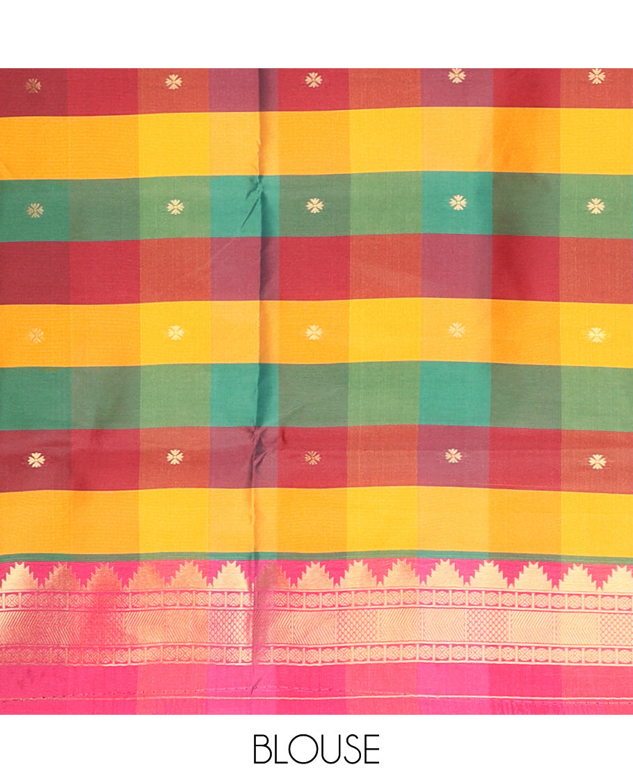 Magenta Pink Fancy Softy Silk Saree