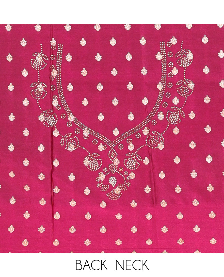 Wine Banaras Nylon Saree