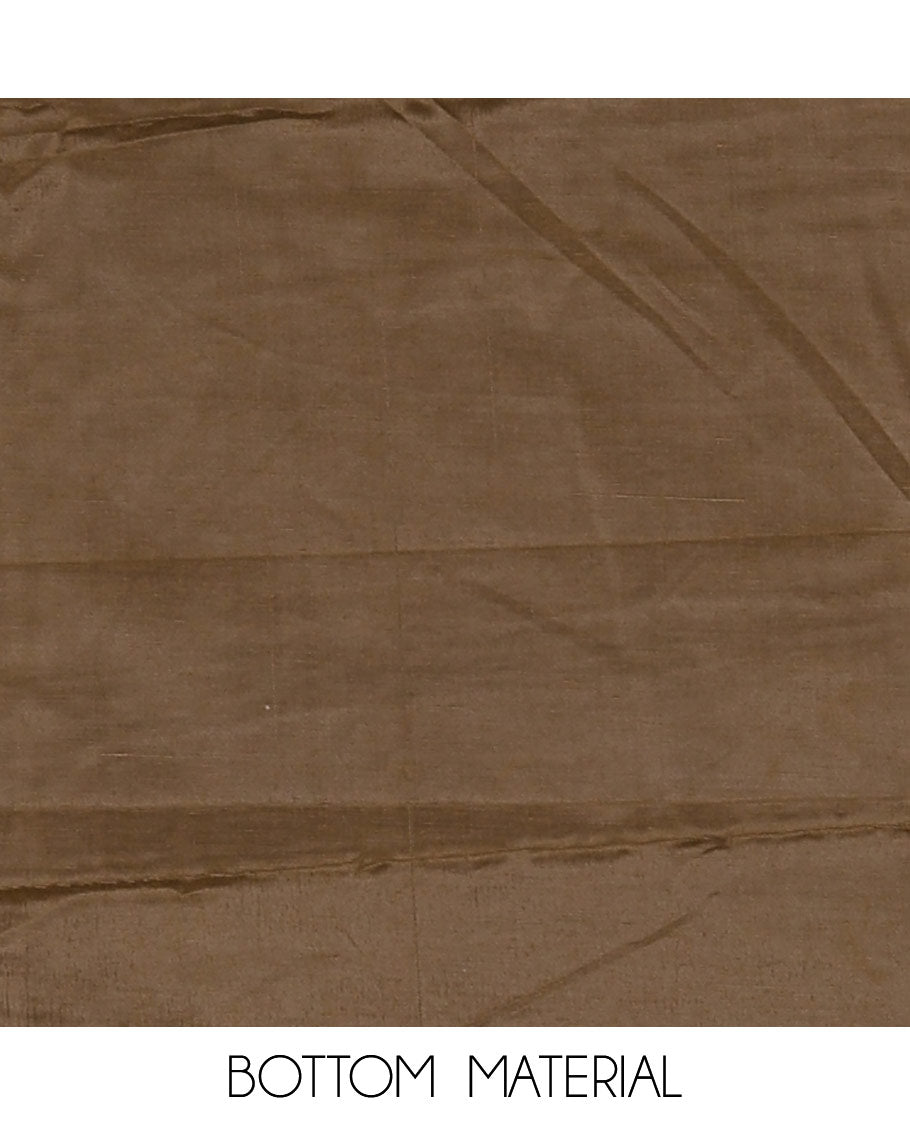 Mehendi green Vertican silk material chudidar set, ikkat chevron striped with mirror neck embroidered top, santoon bottom, and contrast chevron striped dupatta