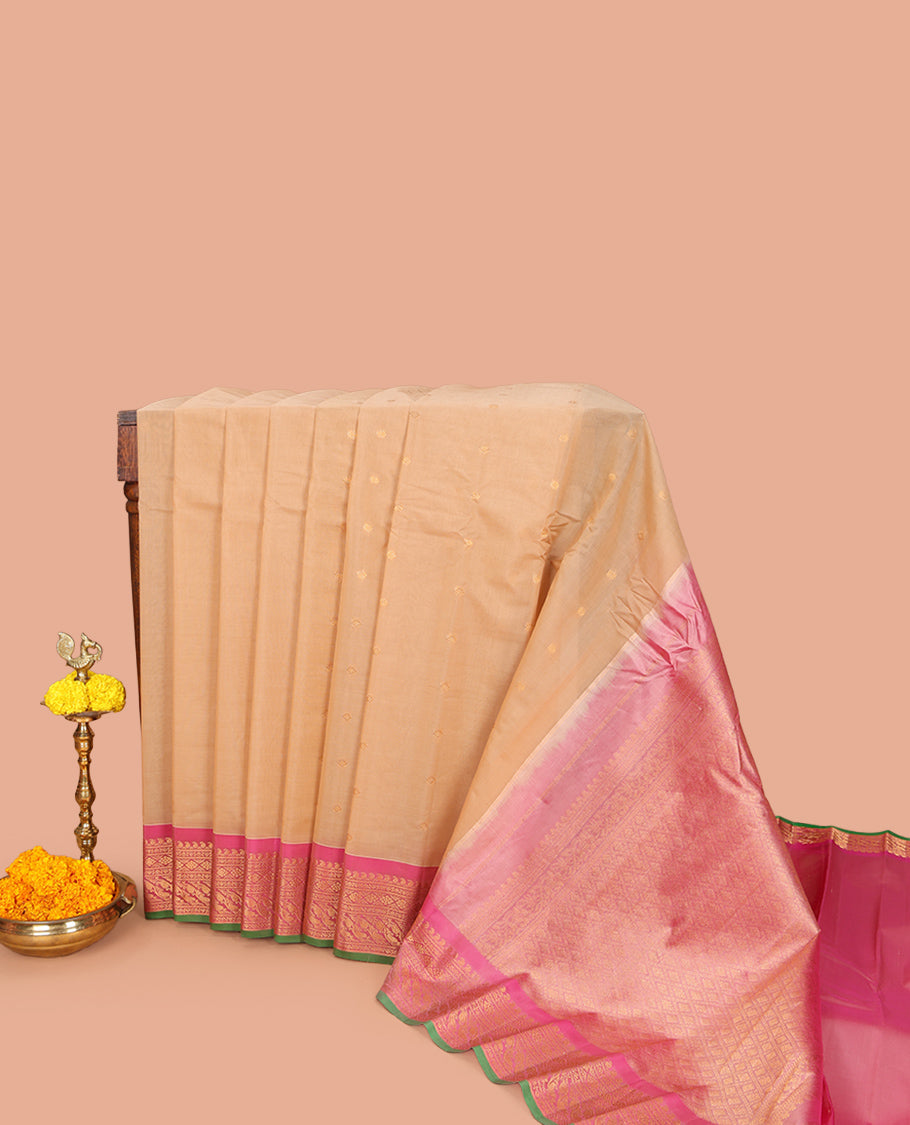 Sandal Gadwal Silk Mix Saree