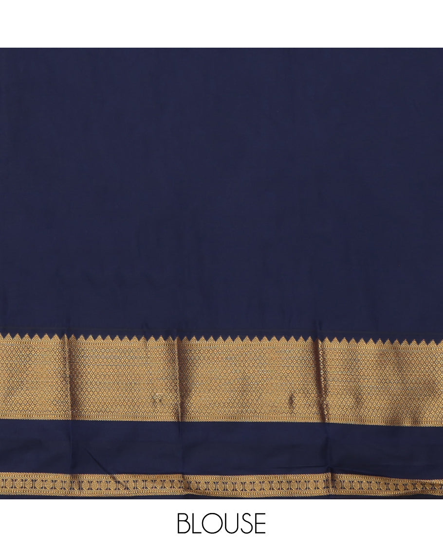 Sandal Zari Butta Budget Silk Saree