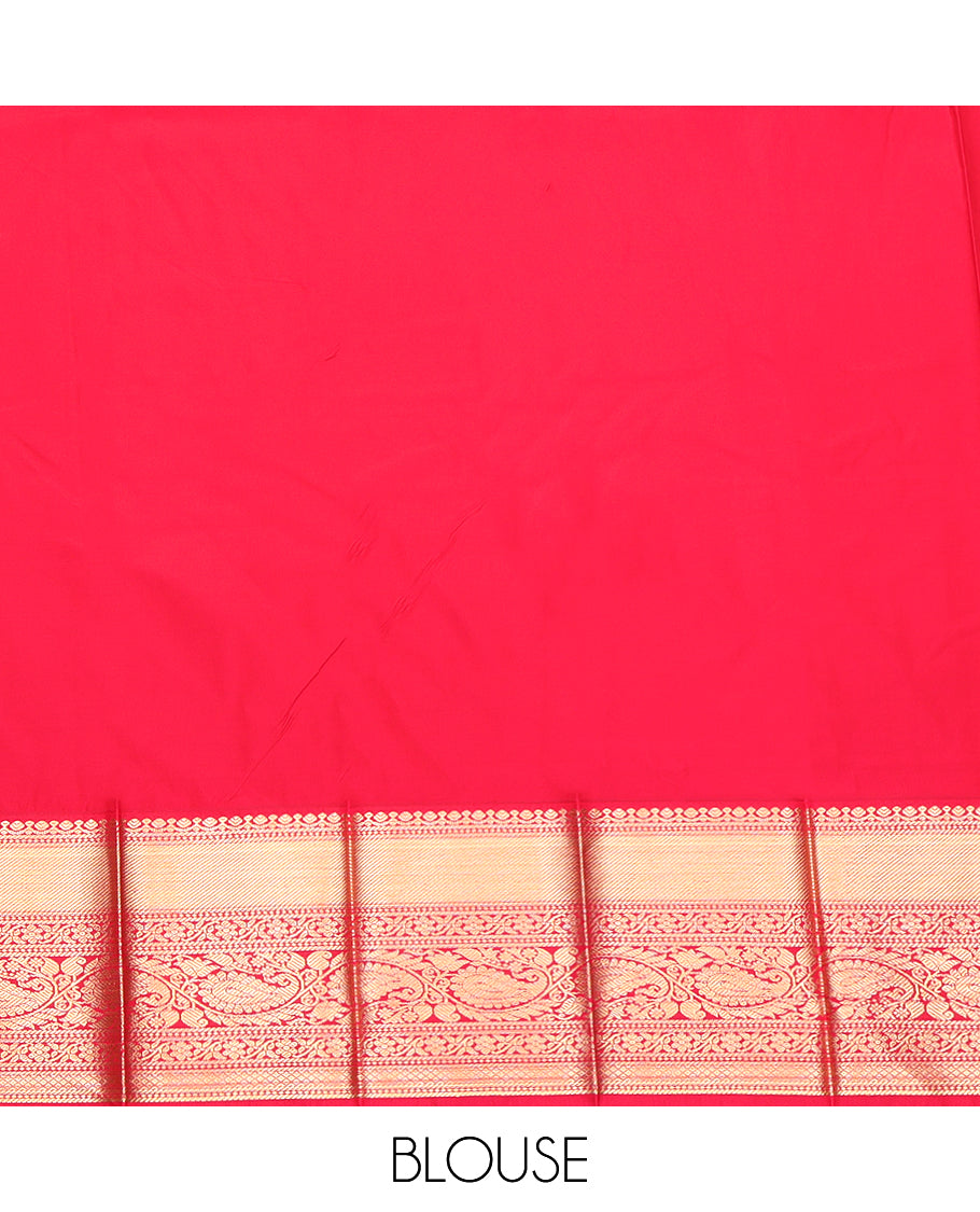 Orange Budget Silk Saree