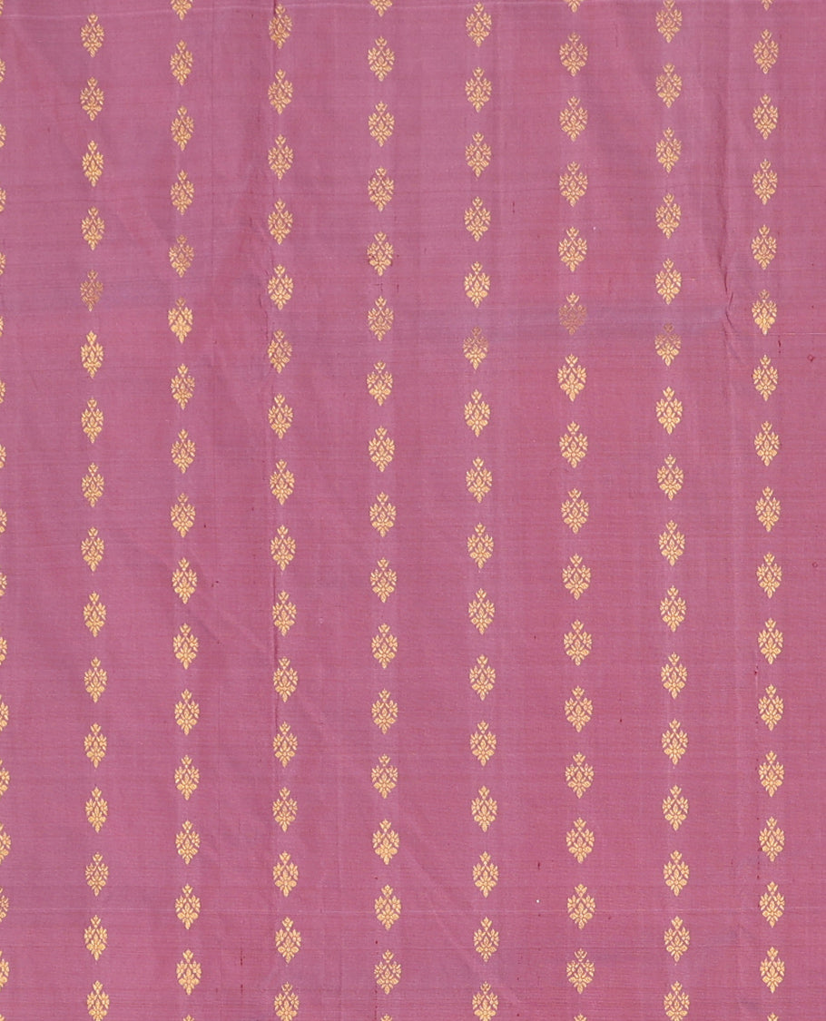 Onion Pink Pure-Silk Half Saree