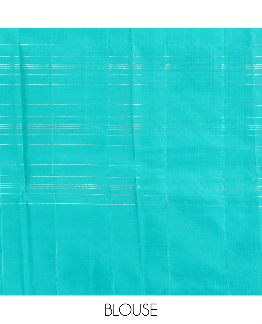 Maroon muthu kattam Kanchipuram silk saree, yaanai motifs zari border, and contrast pallu of yaanai, and chakram buttas