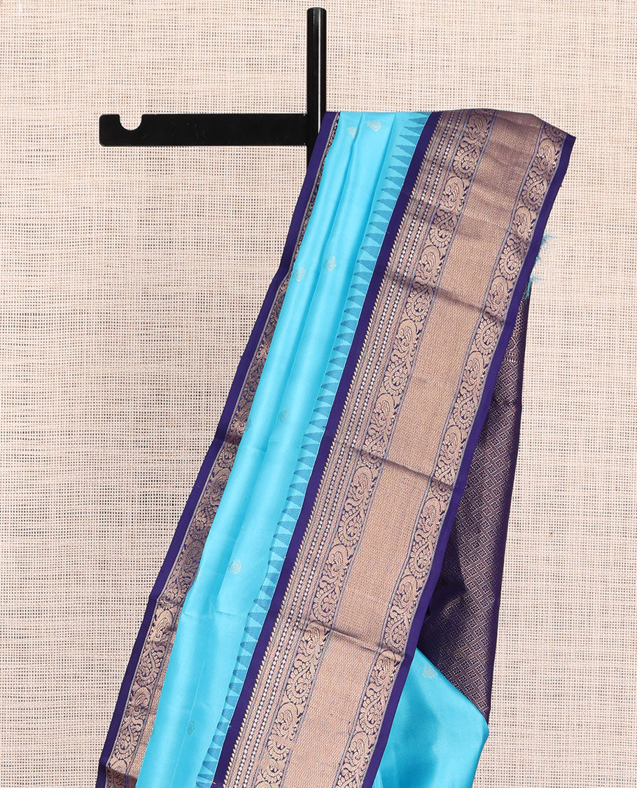 Blue Kanchipuram Silk Saree