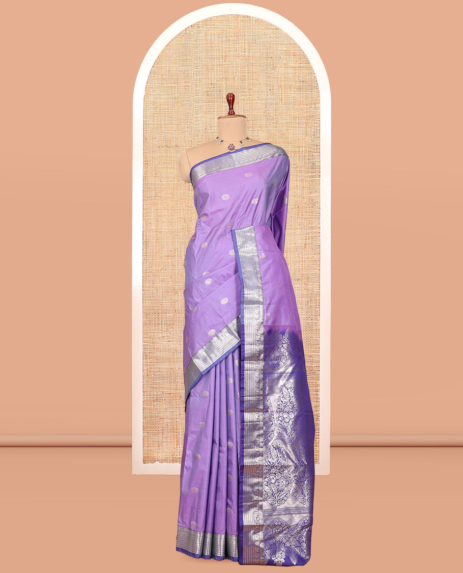 Lavender Budget Silk Saree