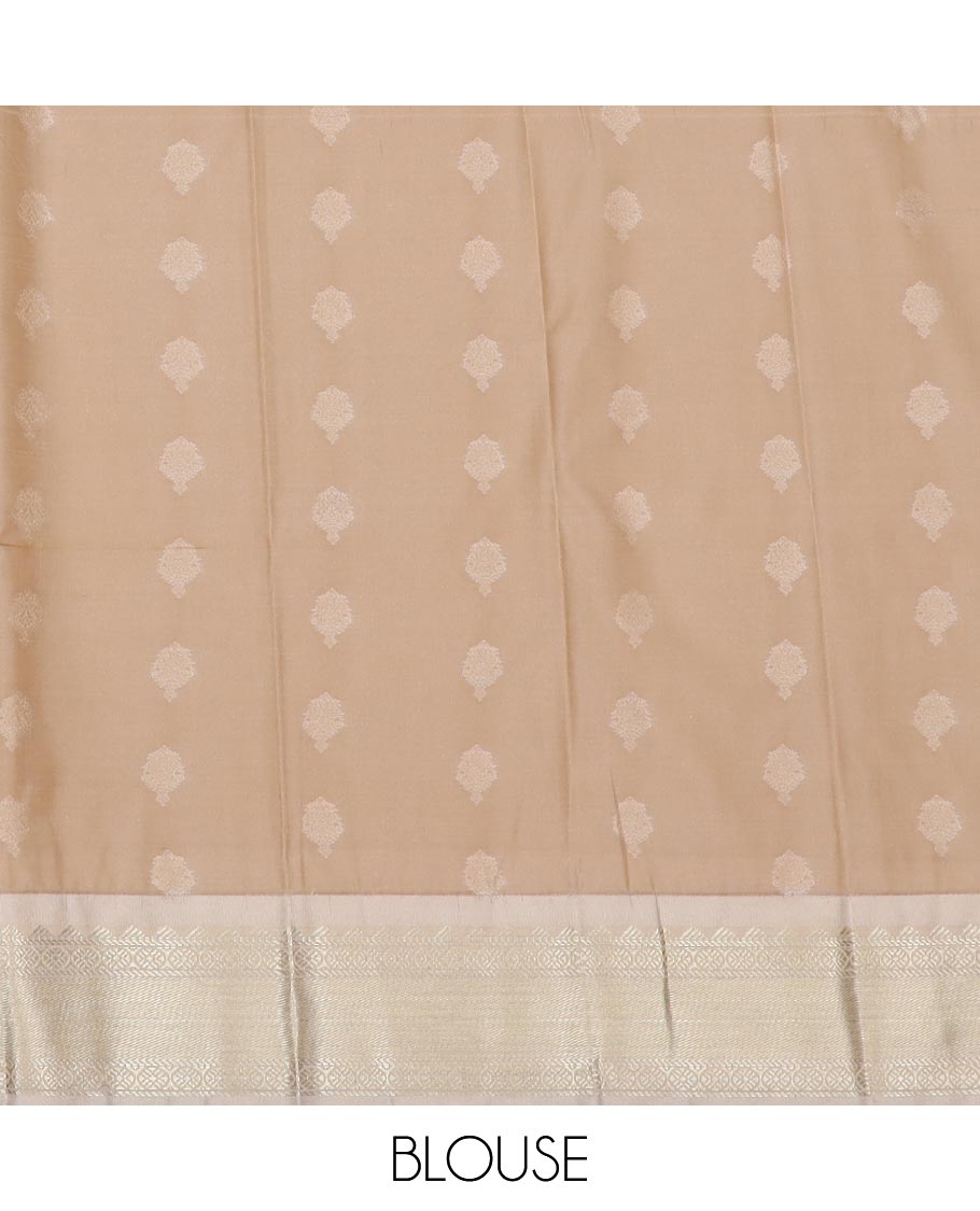 Green zari buttas gift saree, contrast traditional zari design border, and jaal pallu