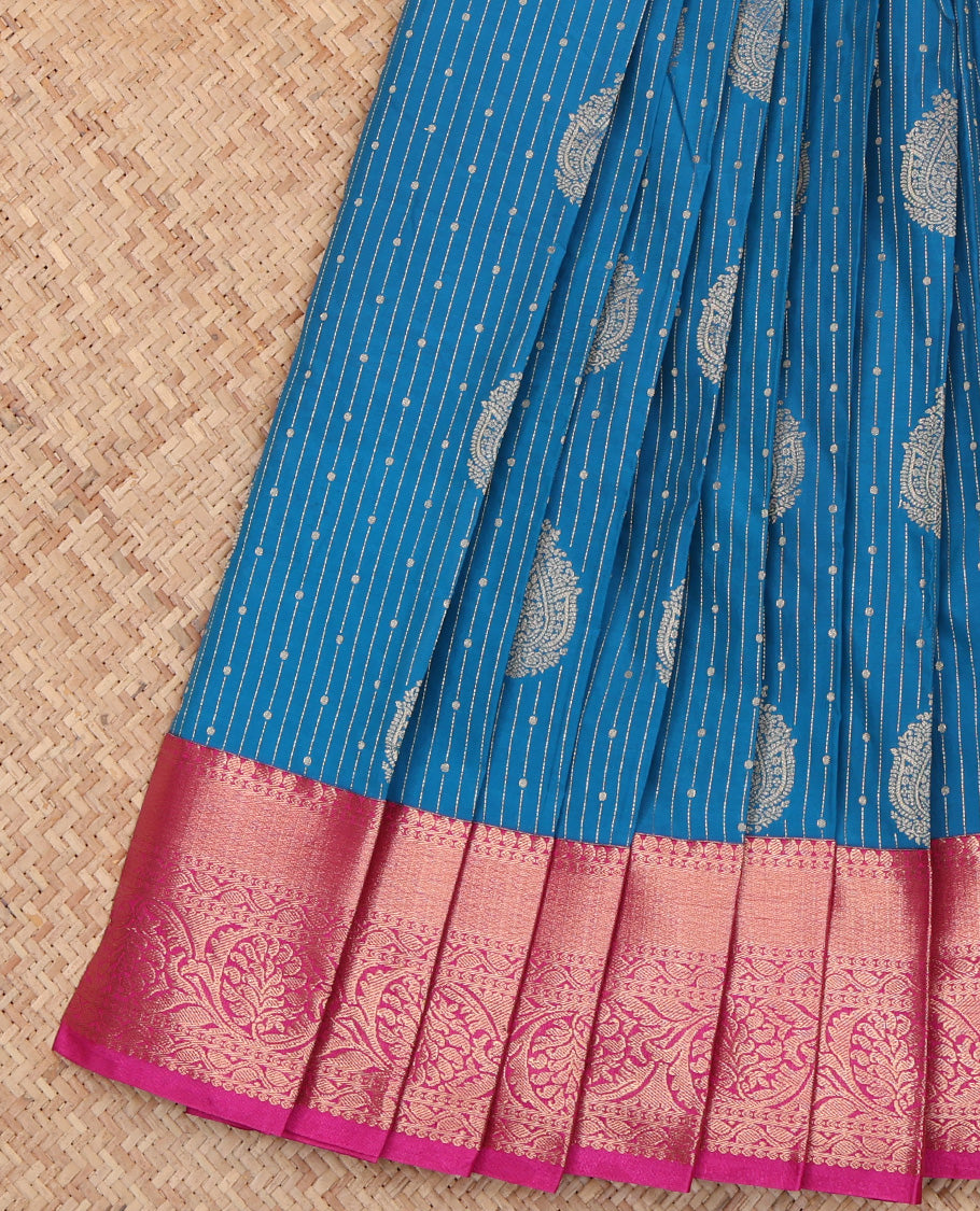 Blue Budget Silk Saree