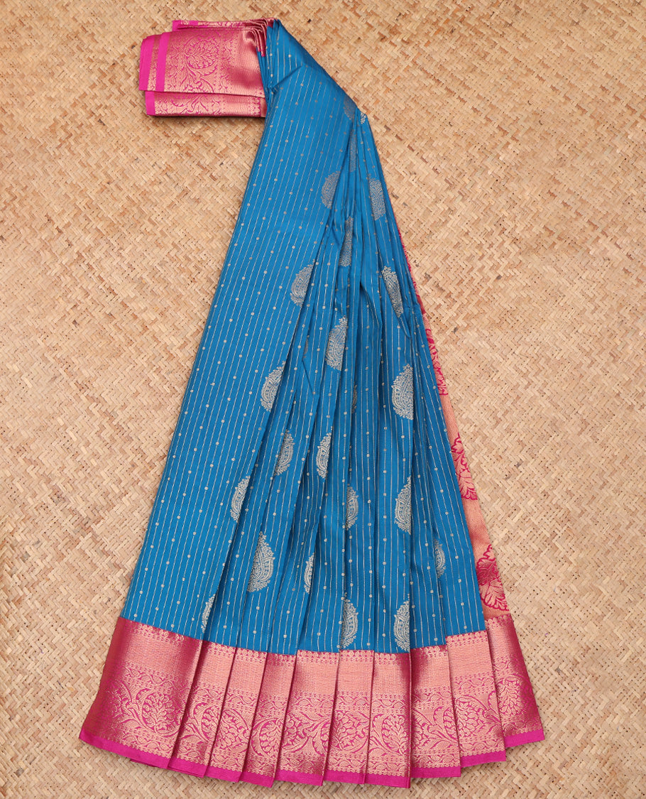 Blue Budget Silk Saree