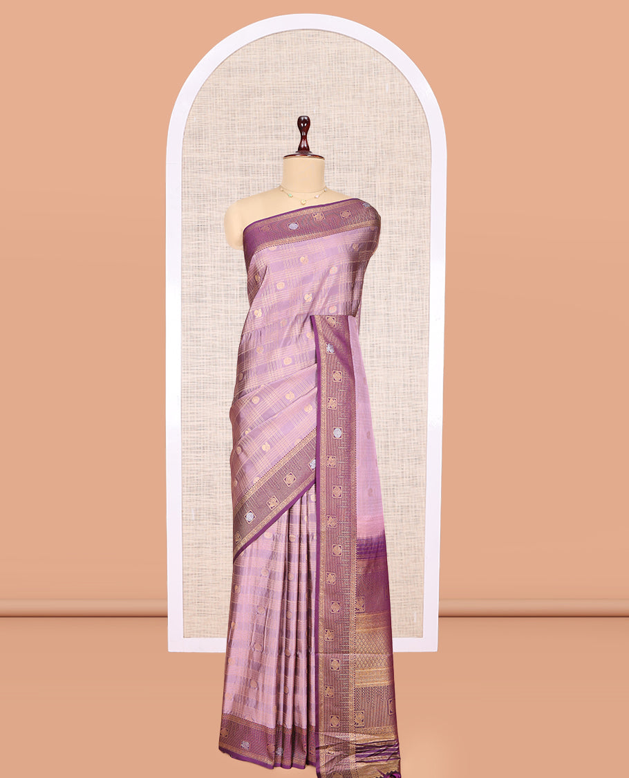 Pale Purple Budget Silk Saree