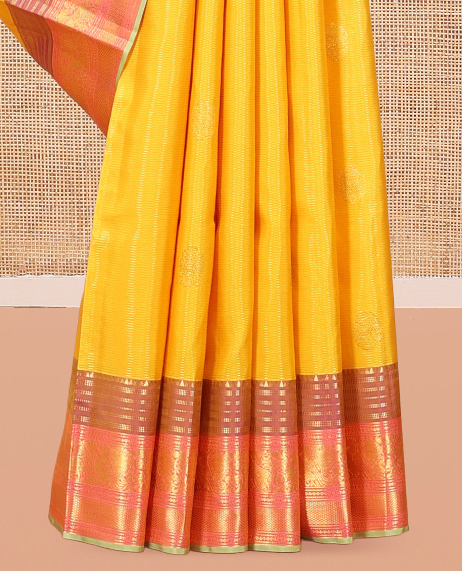 Yellow Kanchi Silk