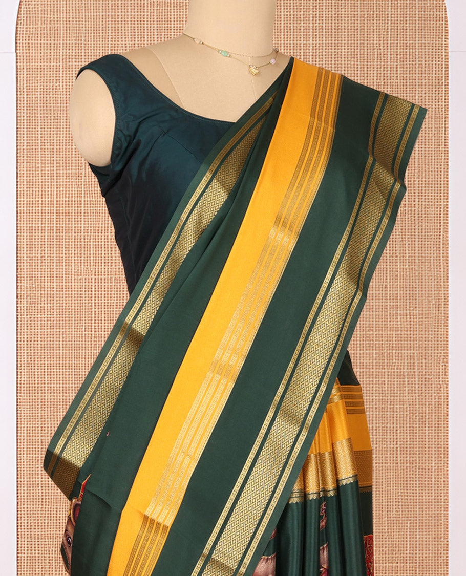 Green Mysore Silk Saree